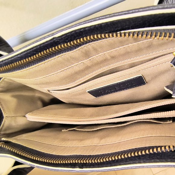 Talbots Navy Blue Leather Purse - Picture 6 of 8